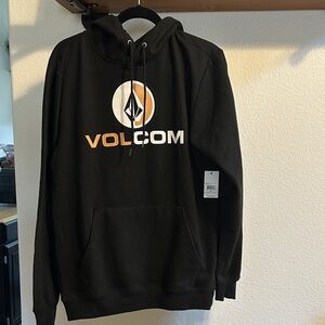Volcom Men's Blaquedout Pullover Hooded Fleece Sweatshirt.